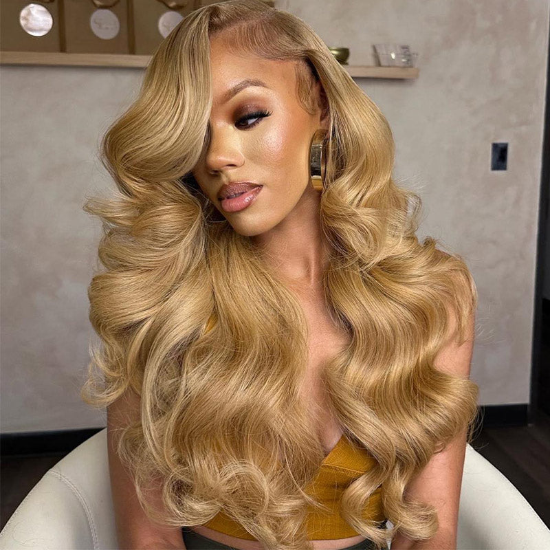 2wigs=$189 | 13x4 #27 Honey Blonde Lace Frontal Wig+13x4 Straight Lace Frontal Wig