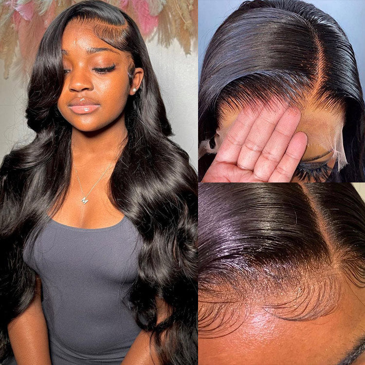 Alididi Body Wave 13x6 HD Lace Frontal Wig  Real Swiss HD Lace Wig Pre Plucked Natural Hairline