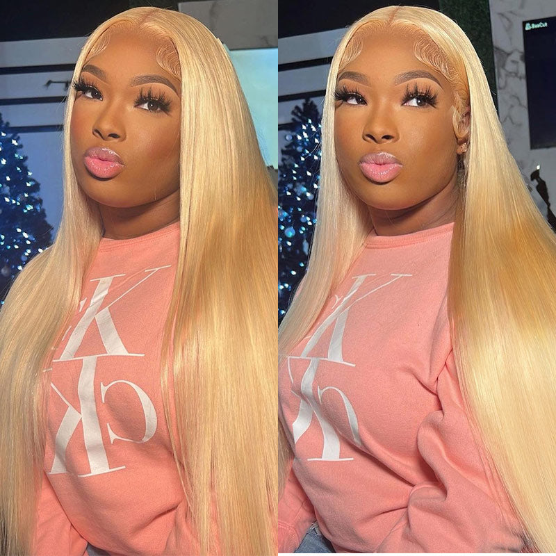 613 Lace Front Wig Straight Human Hair 13X6 HD Transparent Lace Frontal Human Hair Wig Pre Plucked With Baby Hair