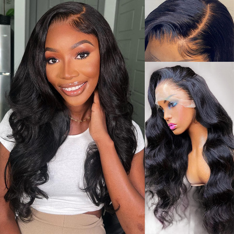 {Super Deal} $199=30inch Alididi Body Wave 13x4 HD Transparent Lace Frontal Wig Real Human Hair Wigs  (No Code Available)