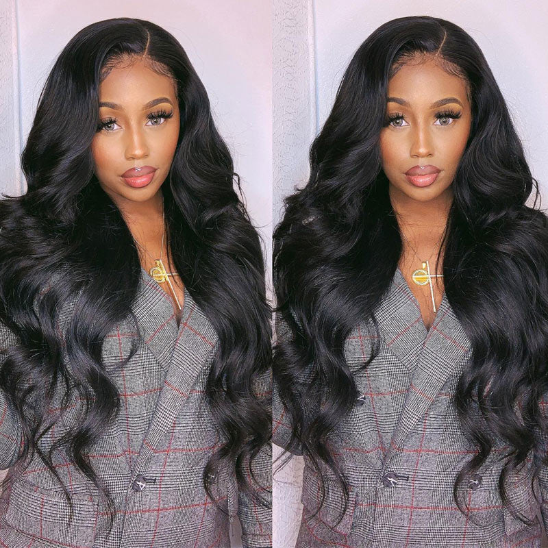 {Super Deal} $199=30inch Alididi Body Wave 13x4 HD Transparent Lace Frontal Wig Real Human Hair Wigs  (No Code Available)