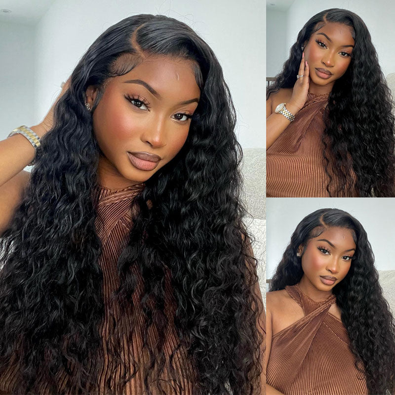 Long Straight Hair 13x4 HD Lace Frontal Wigs Pre-Plucked Body Wave/Water Wave 100% Human Hair Wig