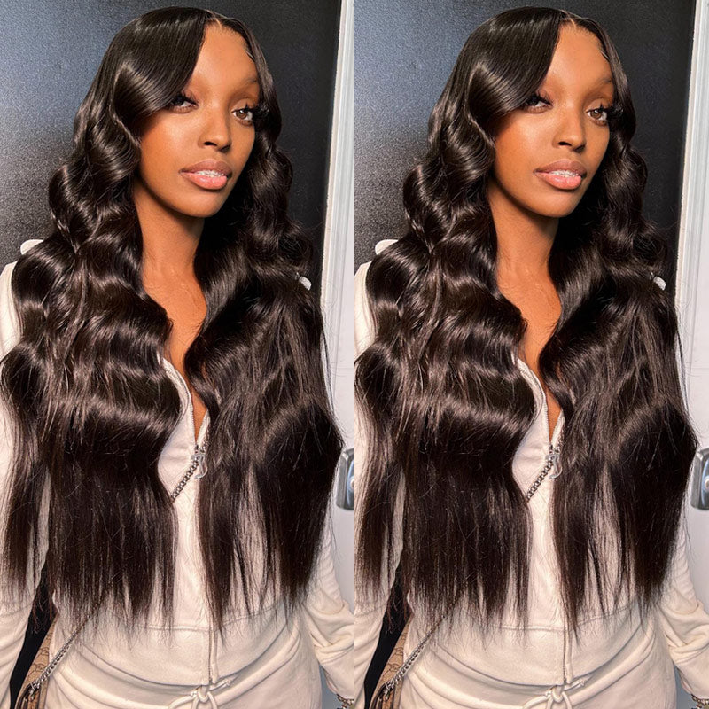 2wigs=$189 | 13x4 Reddish Brown Water Wave Transparent Lace Frontal + 13x4 Straight Hair Lace Frontal Wig-Alididi